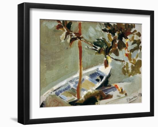 Txalupa Zutoin Bati Lotua, Adar Artean-Joaquín Sorolla y Bastida-Framed Art Print