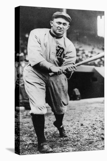 Ty Cobb, Star of the Detroit Tigers, Batting in 1910-null-Stretched Canvas