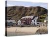 Ty Coch Inn on Beach at Porth Dinllaen Village in Bay on Lleyn Peninsula, North Wales, UK-Pearl Bucknall-Stretched Canvas