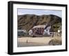 Ty Coch Inn on Beach at Porth Dinllaen Village in Bay on Lleyn Peninsula, North Wales, UK-Pearl Bucknall-Framed Photographic Print