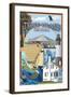 Tybee Island, Georgia - Montage-Lantern Press-Framed Art Print