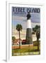 Tybee Island Light Station, Georgia-Lantern Press-Framed Art Print