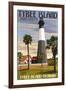 Tybee Island Light Station, Georgia-Lantern Press-Framed Art Print