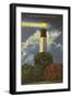 Tybee Lighthouse, Savannah Beach, Georgia-null-Framed Art Print