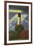 Tybee Lighthouse, Savannah Beach, Georgia-null-Framed Art Print