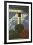 Tybee Lighthouse, Savannah Beach, Georgia-null-Framed Art Print