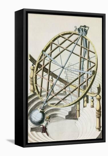 Tycho Brahe's Armillary Sphere-Science Source-Framed Stretched Canvas