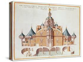 Tycho Brahe's Observatory Uraniborg from Joan Blaeu's 'Atlas Major', 1663-Joan Blaeu-Stretched Canvas