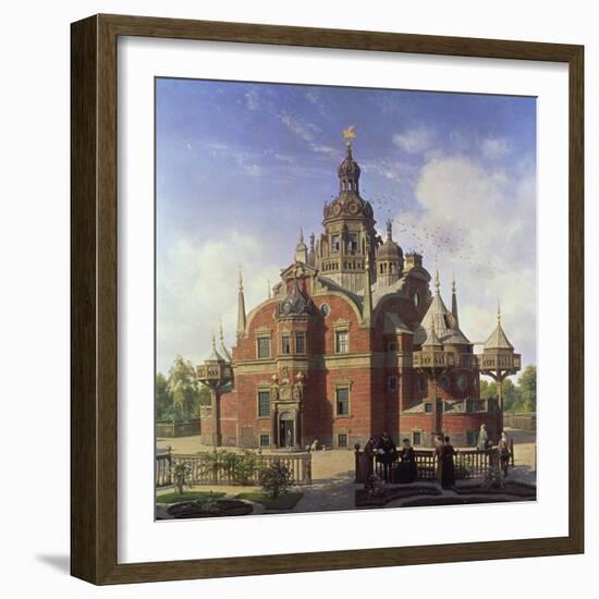 Tycho Brahe's Observatory, Uraniborg-Henrik Hansen-Framed Giclee Print