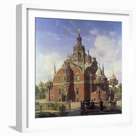 Tycho Brahe's Observatory, Uraniborg-Henrik Hansen-Framed Giclee Print