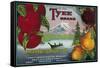 Tyee Pear Crate Label - WA, OR, and CA-Lantern Press-Framed Stretched Canvas