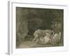 Tygers at Play, Engraved by the Artist, Pub. 1789-George Stubbs-Framed Giclee Print