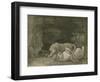 Tygers at Play, Engraved by the Artist, Pub. 1789-George Stubbs-Framed Giclee Print