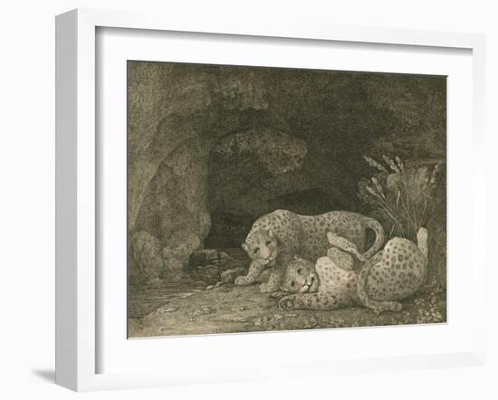 Tygers at Play, Engraved by the Artist, Pub. 1789-George Stubbs-Framed Giclee Print