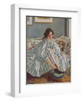 Tying Her Shoe, c1900-Walter Westley Russell-Framed Giclee Print