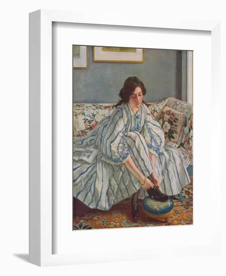 Tying Her Shoe, c1900-Walter Westley Russell-Framed Giclee Print