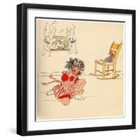 Tying My Shoe-Romney Gay-Framed Art Print