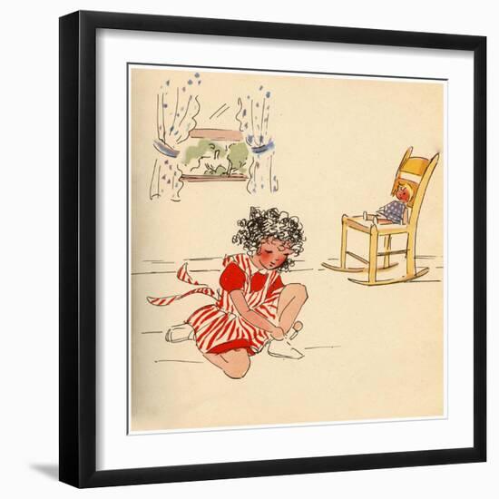 Tying My Shoe-Romney Gay-Framed Art Print