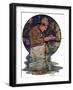 "Tying on a Fly,"May 25, 1929-J.F. Kernan-Framed Premium Giclee Print