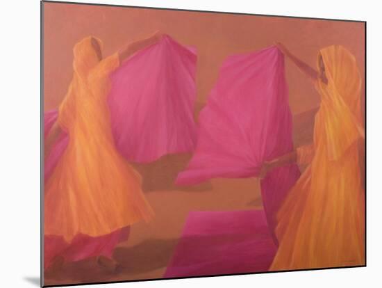Tying Saris-Lincoln Seligman-Mounted Giclee Print
