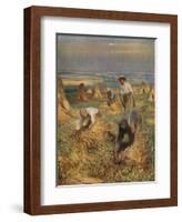 'Tying the Sheaves', 1902, (1923)-George Clausen-Framed Giclee Print