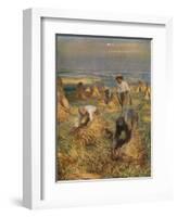 'Tying the Sheaves', 1902, (1923)-George Clausen-Framed Giclee Print
