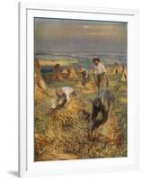 'Tying the Sheaves', 1902, (1923)-George Clausen-Framed Giclee Print