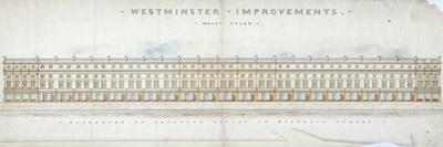 Elevation of Proposed Houses in Victoria Street, Westminster, London, C1845-Tyler-Mounted Premium Giclee Print