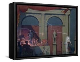 Tyltyl turns the Diamond in The Palace of Luxury-Frederick Cayley Robinson-Framed Stretched Canvas