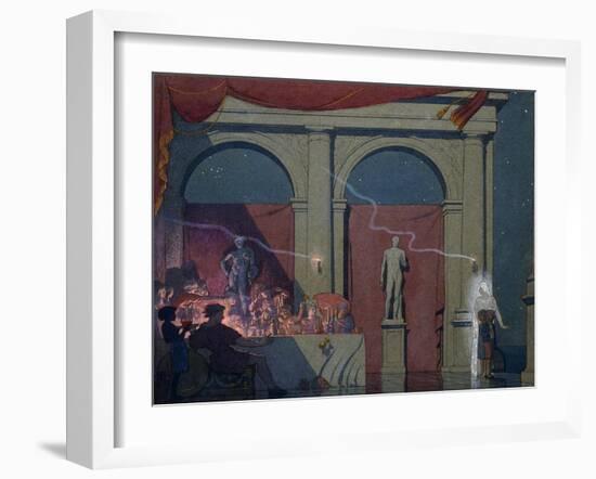 Tyltyl turns the Diamond in The Palace of Luxury-Frederick Cayley Robinson-Framed Giclee Print