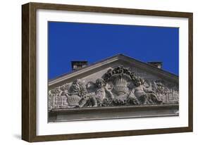 Tympanum of Facade of Chateau De Raray, Picardy, Detail, France-null-Framed Giclee Print