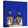 Tyn Cathedral at Night-Tosh-Stretched Canvas