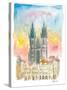 Tyn Cathedral In Prague Czech Republic Impressionistic View-M. Bleichner-Stretched Canvas