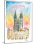 Tyn Cathedral In Prague Czech Republic Impressionistic View-M. Bleichner-Mounted Art Print
