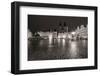 Tyn Church at dawn on wet cobblestones in Old Town Square in Prague, Czech Republic-Chuck Haney-Framed Photographic Print