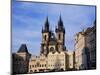 Tyn Church, Prague, Czech Republic-Jonathan Hodson-Mounted Photographic Print