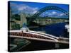 Tyne and Swing Bridges, Newcastle-Upon-Tyne, United Kingdom-Neil Setchfield-Stretched Canvas