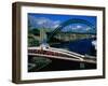 Tyne and Swing Bridges, Newcastle-Upon-Tyne, United Kingdom-Neil Setchfield-Framed Photographic Print