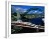 Tyne and Swing Bridges, Newcastle-Upon-Tyne, United Kingdom-Neil Setchfield-Framed Photographic Print