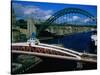 Tyne and Swing Bridges, Newcastle-Upon-Tyne, United Kingdom-Neil Setchfield-Stretched Canvas