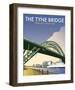 Tyne Bridge - Dave Thompson Contemporary Travel Print-Dave Thompson-Framed Art Print