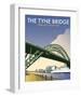 Tyne Bridge - Dave Thompson Contemporary Travel Print-Dave Thompson-Framed Art Print