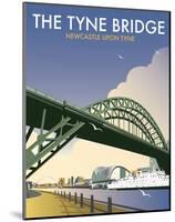Tyne Bridge - Dave Thompson Contemporary Travel Print-Dave Thompson-Mounted Art Print