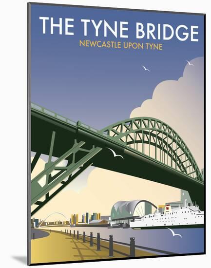 Tyne Bridge - Dave Thompson Contemporary Travel Print-Dave Thompson-Mounted Art Print