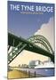 Tyne Bridge - Dave Thompson Contemporary Travel Print-Dave Thompson-Mounted Giclee Print