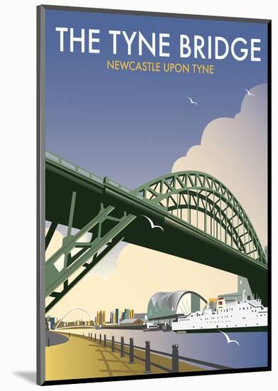 Tyne Bridge - Dave Thompson Contemporary Travel Print-Dave Thompson-Mounted Giclee Print