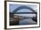 Tyne Bridge Framing the Quayside Sunday Morning Market and the Millennium Bridge-James Emmerson-Framed Photographic Print