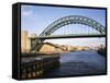 Tyne Bridge from the Swing Bridge, Newcastle Upon Tyne, Tyne and Wear, England, United Kingdom, Eur-Mark Sunderland-Framed Stretched Canvas