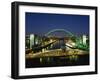 Tyne Bridge Illuminated at Night, Tyne and Wear, England, United Kingdom, Europe-null-Framed Photographic Print