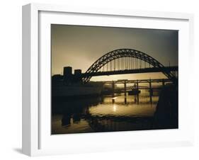 Tyne Bridge, Newcastle-Upon-Tyne, Tyneside, England, UK, Europe-Geoff Renner-Framed Photographic Print